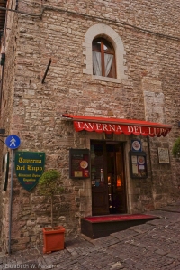 Our dinner restaurant in Gubbio